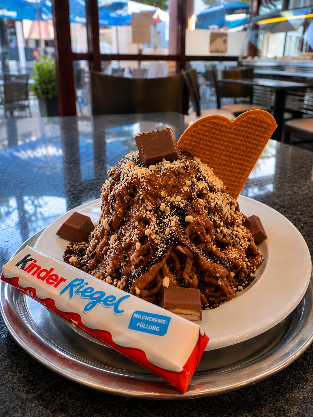 Kinderriegel-Kinderbecher des Eiscafé Riviera